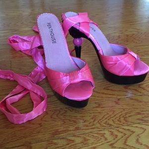Penthouse Pink Platform Heels
